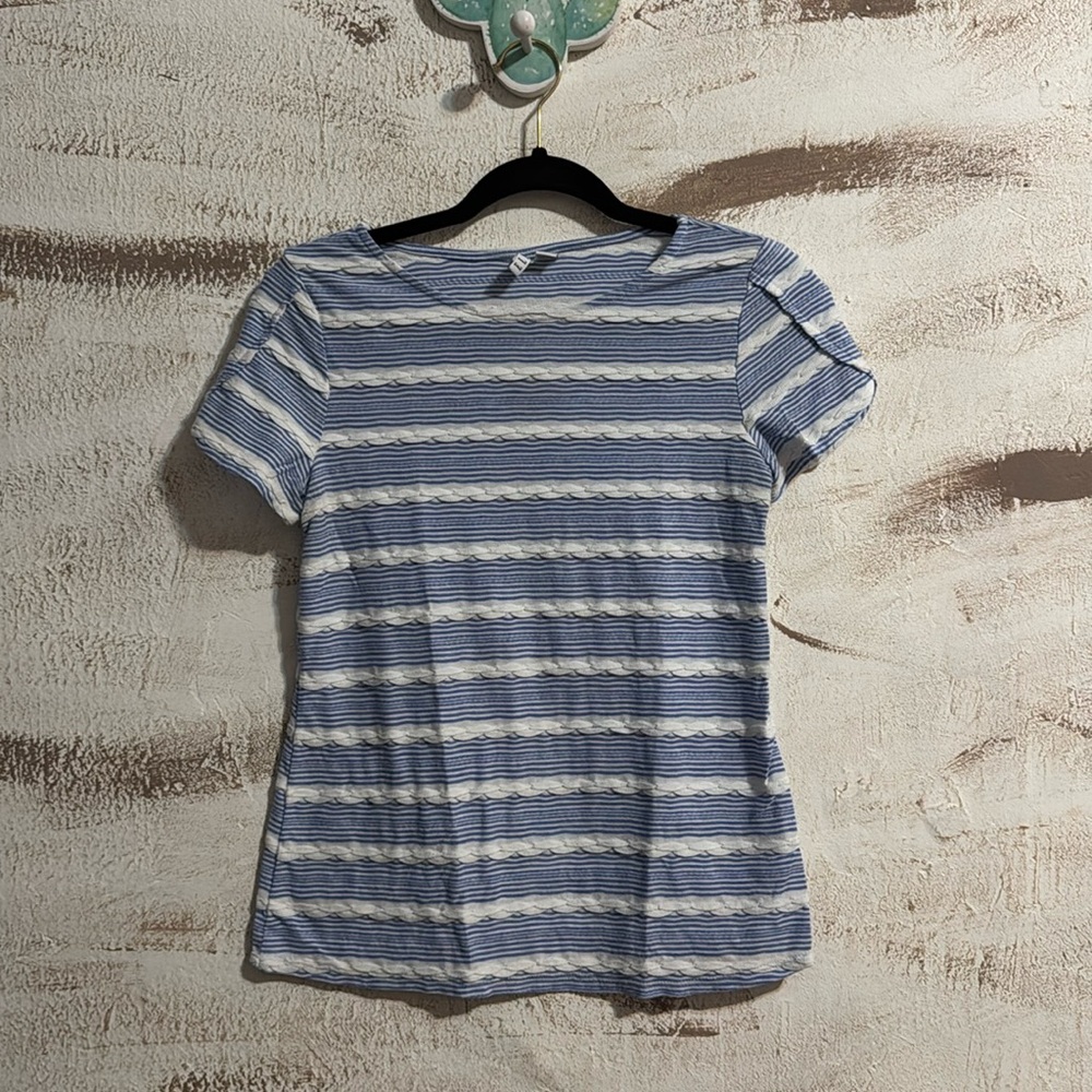 Elle Tulip Sleeve Striped Top